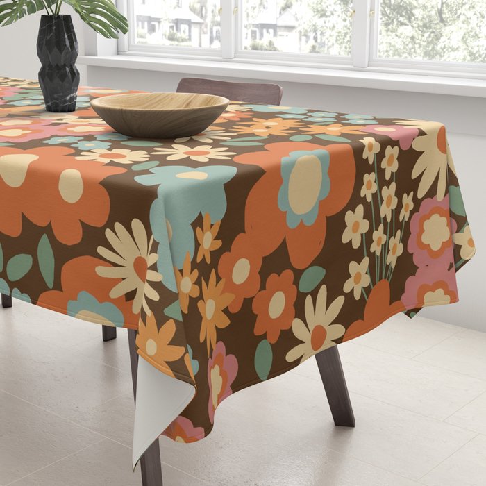 Calendulas and daisies Tablecloth Gallery Image 3