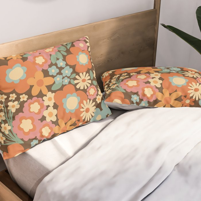 Calendulas and daisies Pillow Sham Gallery Image 2