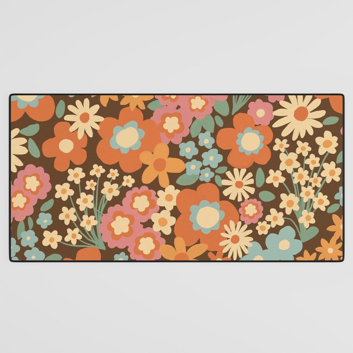Calendulas and daisies Desk Mat Gallery Image 3