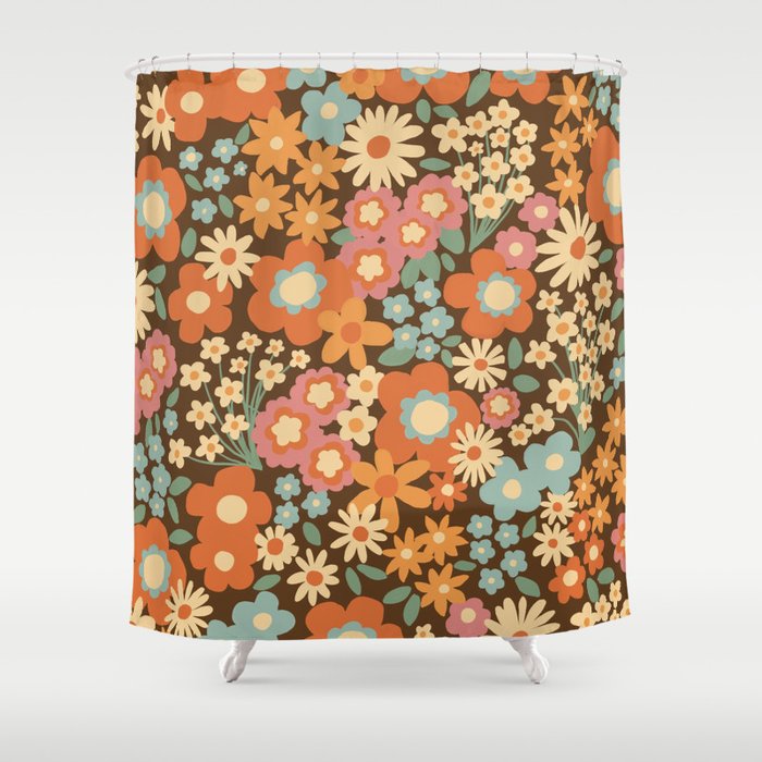 Calendulas and daisies Shower Curtain Gallery Image 1