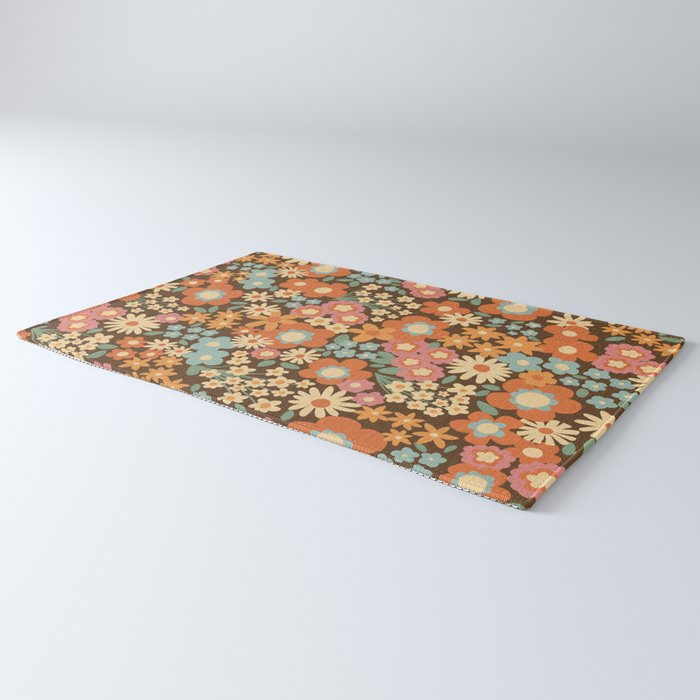 Calendulas and daisies Rug Gallery Image 3