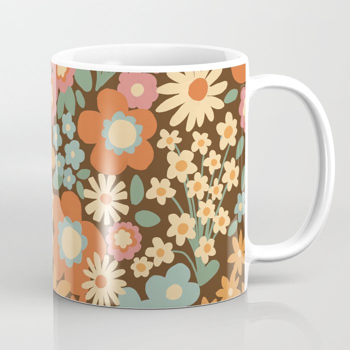 Calendulas and daisies Coffee Mug Gallery Image 1