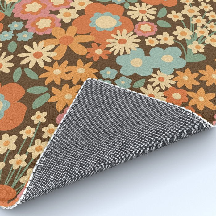 Calendulas and daisies Rug Gallery Image 4