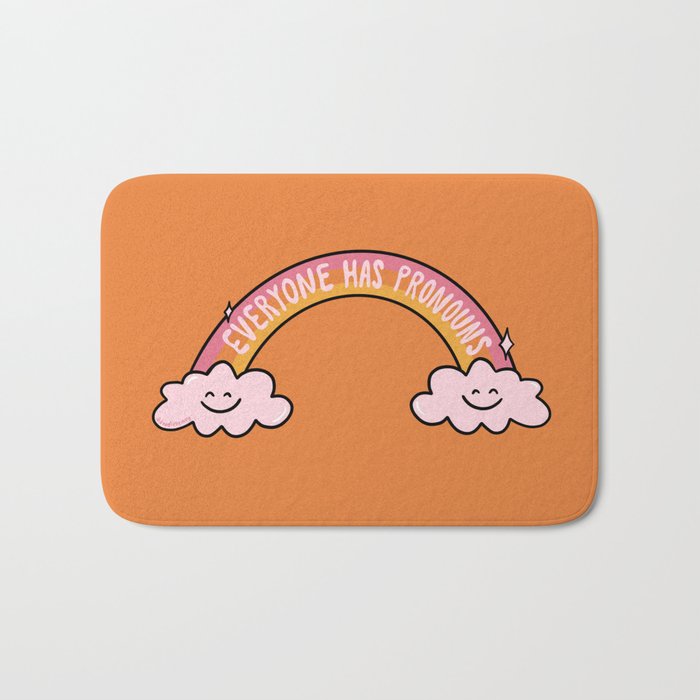Everyone has Pronouns Bath Mat Gallery Image 1