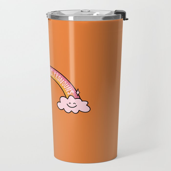 Everyone has Pronouns Travel Mug Gallery Image 2