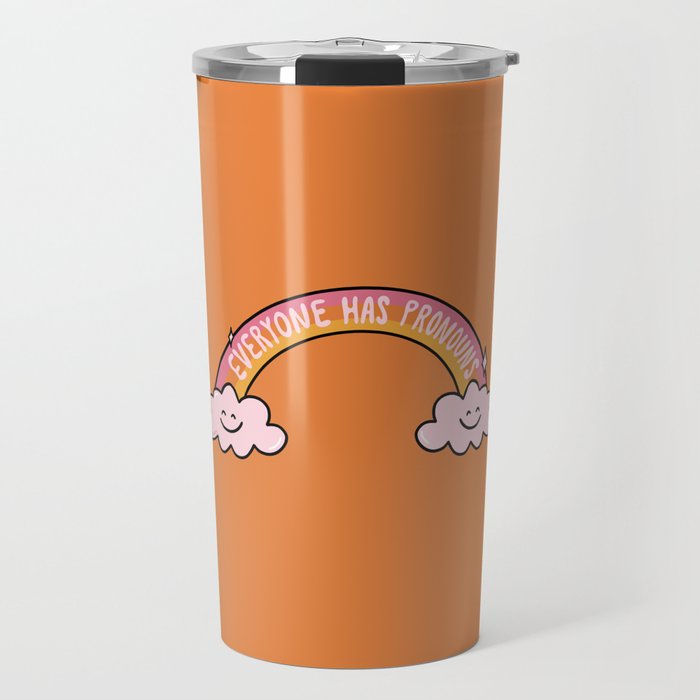 Everyone has Pronouns Travel Mug Gallery Image 1