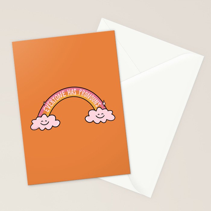 Everyone has Pronouns Stationery Card Gallery Image 2