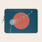 Cat and Plant 25: Cat Dandelion Laptop Sleeve Gallery Image 1