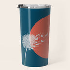 Cat and Plant 25: Cat Dandelion Travel Mug Gallery Image 3