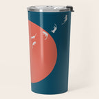 Cat and Plant 25: Cat Dandelion Travel Mug Gallery Image 2