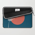 Cat and Plant 25: Cat Dandelion Laptop Sleeve Gallery Image 2