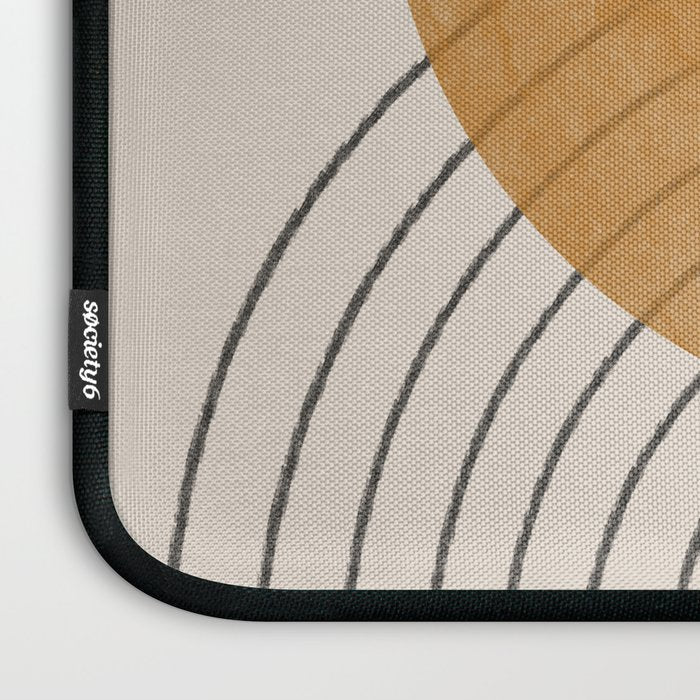 Minimal Line, Arch, Gold Sun Laptop Sleeve Gallery Image 3