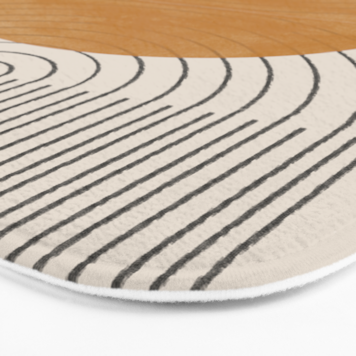 Minimal Line, Arch, Gold Sun Bath Mat Gallery Image 3