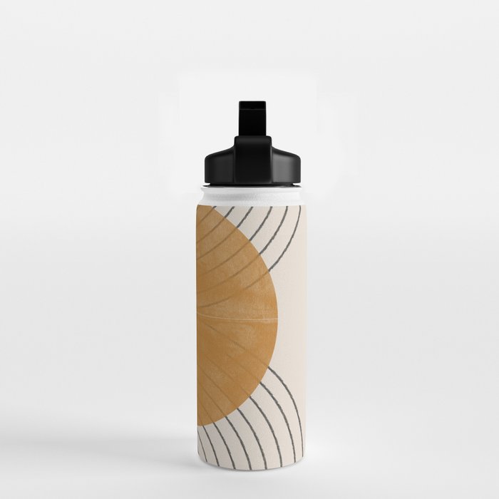 Minimal Line, Arch, Gold Sun Water Bottle Gallery Image 2