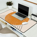 Minimal Line, Arch, Gold Sun Desk Mat Gallery Image 2