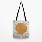 Minimal Line, Arch, Gold Sun Tote Bag Gallery Image 2