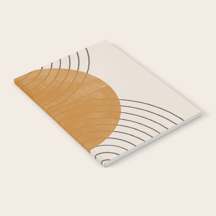 Minimal Line, Arch, Gold Sun Notebook Gallery Image 1