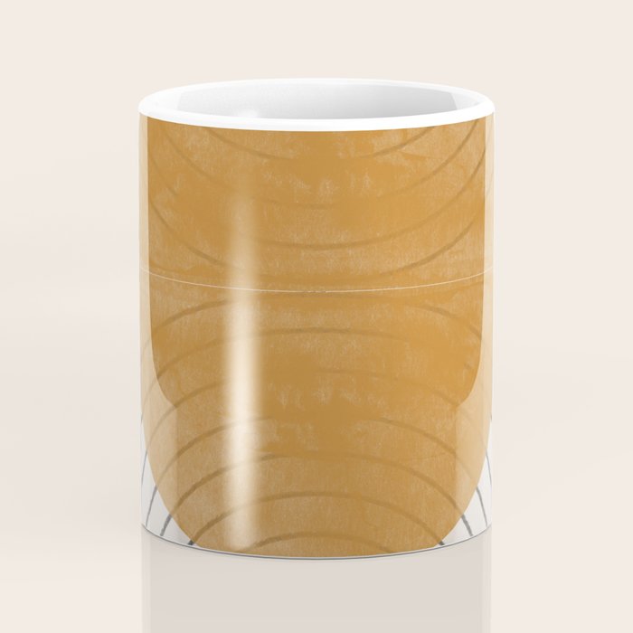 Minimal Line, Arch, Gold Sun Coffee Mug Gallery Image 4