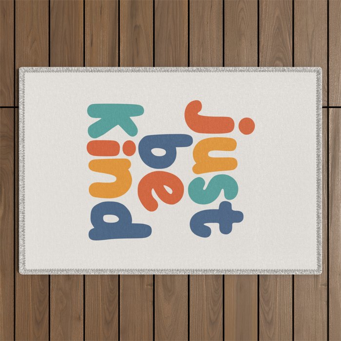 Just Be Kind Outdoor Rug Gallery Image 1