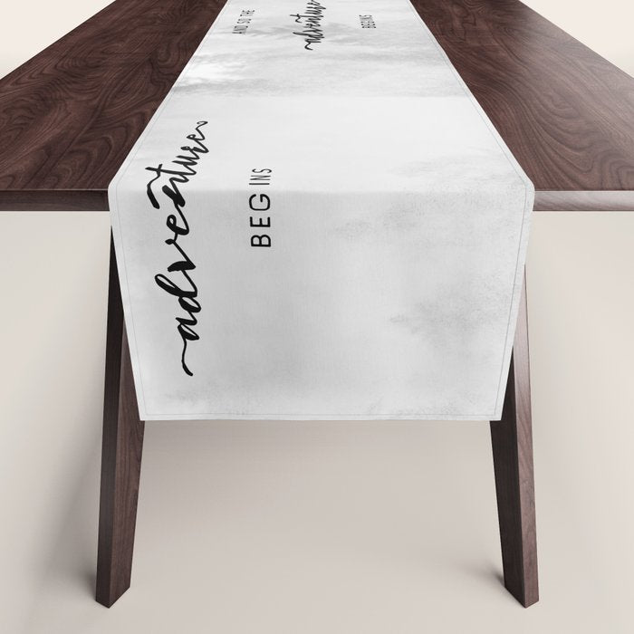 And So The Adventure Begins Table Runner Gallery Image 1