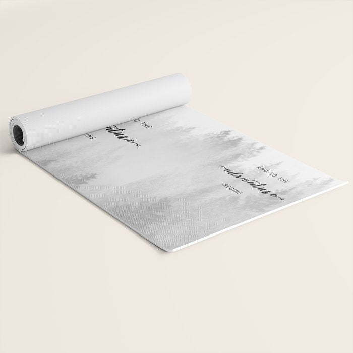 And So The Adventure Begins Yoga Mat Gallery Image 2