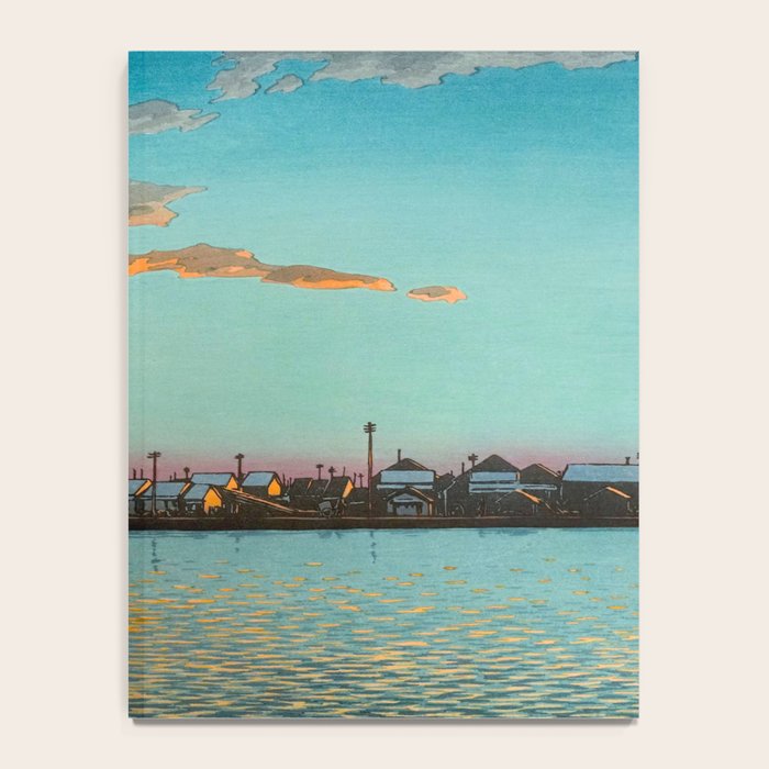 Hasui Hama-cho Riverbank Japanese Woodblock Print Notebook Gallery Image 4