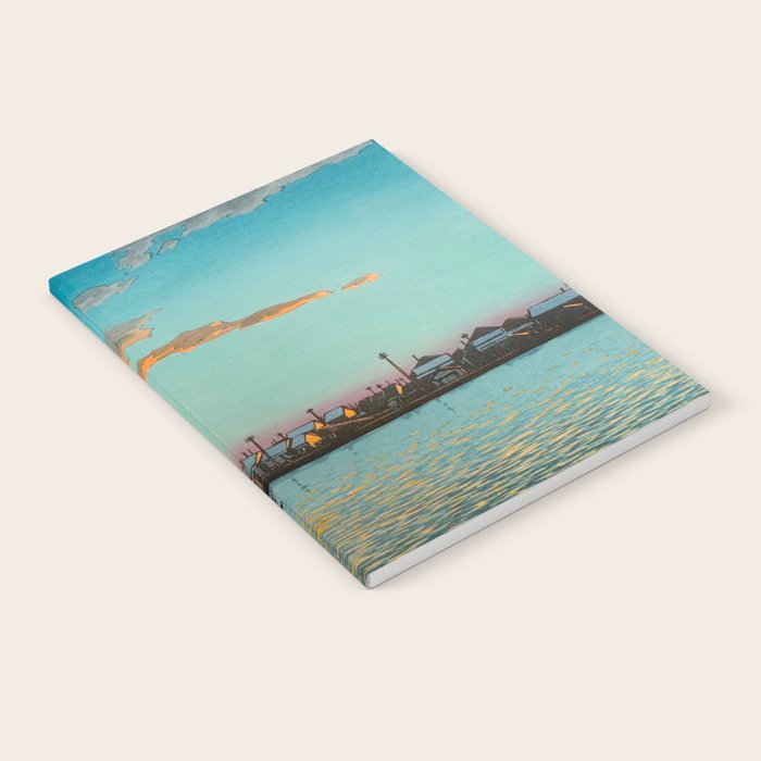 Hasui Hama-cho Riverbank Japanese Woodblock Print Notebook Gallery Image 2