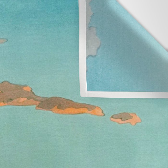 Hasui Hama-cho Riverbank Japanese Woodblock Print Wall Tapestry Gallery Image 3