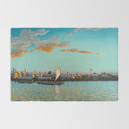 Hasui Hama-cho Riverbank Japanese Woodblock Print Rug Gallery Image 2