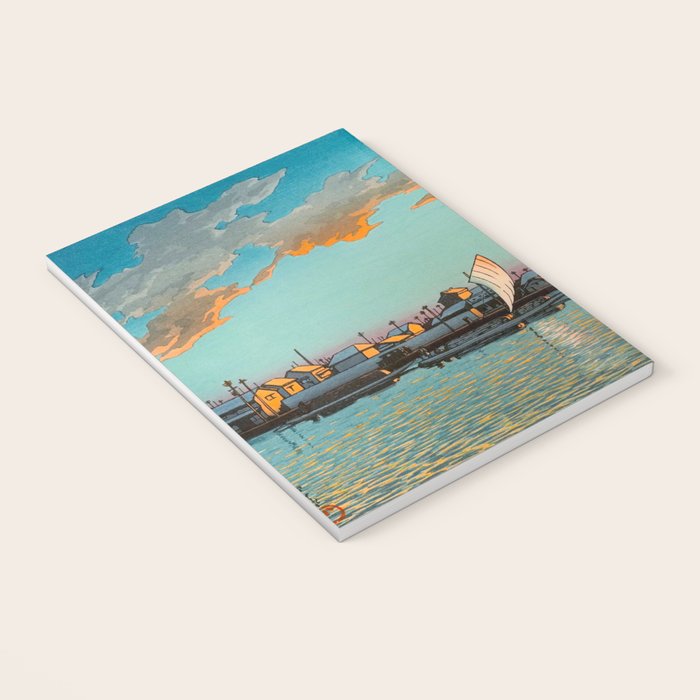 Hasui Hama-cho Riverbank Japanese Woodblock Print Notebook Gallery Image 3