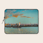 Hasui Hama-cho Riverbank Japanese Woodblock Print Laptop Sleeve Gallery Image 1