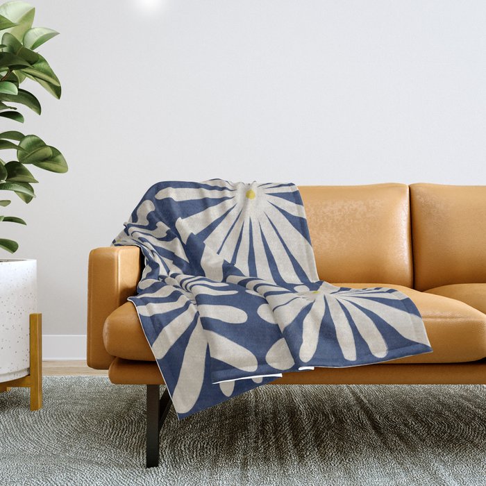 Lazy Daisies #1 Throw Blanket Gallery Image 1