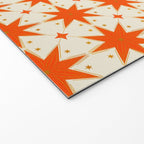 Golden Radiance: Symmetrical Starburst Pattern Welcome Mat Gallery Image 2