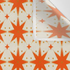 Golden Radiance: Symmetrical Starburst Pattern Wall Tapestry Gallery Image 3