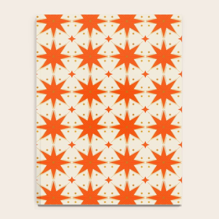 Golden Radiance: Symmetrical Starburst Pattern Notebook Gallery Image 4