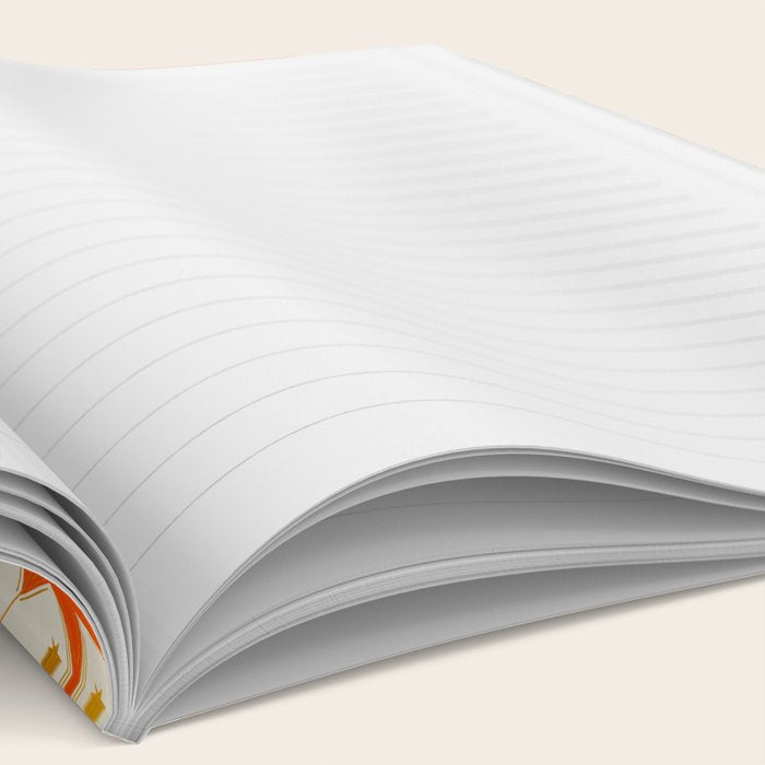 Golden Radiance: Symmetrical Starburst Pattern Notebook Gallery Image 2