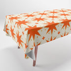 Golden Radiance: Symmetrical Starburst Pattern Tablecloth Gallery Image 1