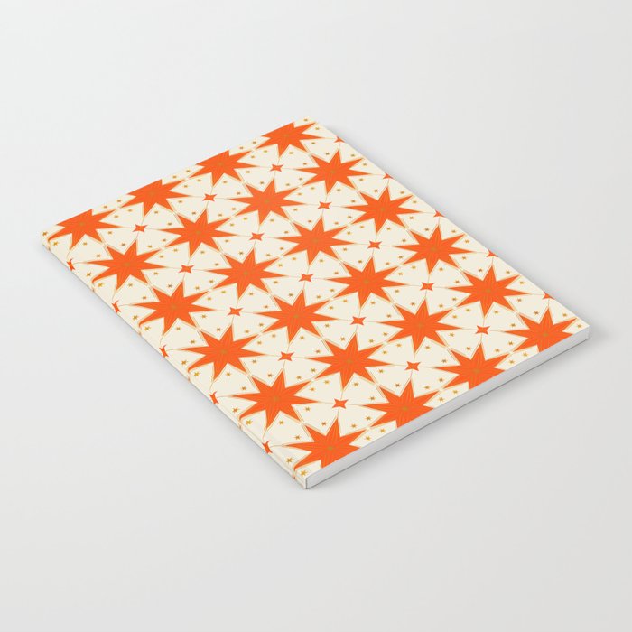 Golden Radiance: Symmetrical Starburst Pattern Notebook Gallery Image 2