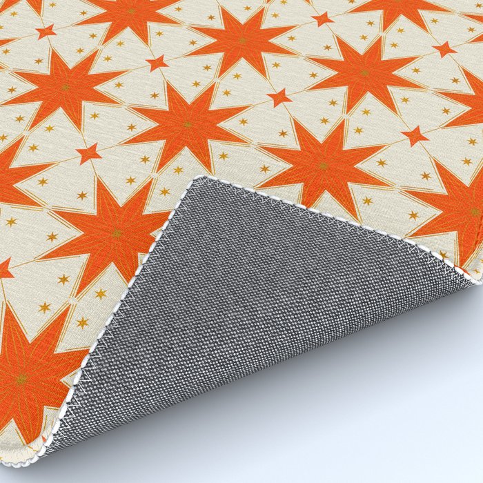Golden Radiance: Symmetrical Starburst Pattern Rug Gallery Image 4