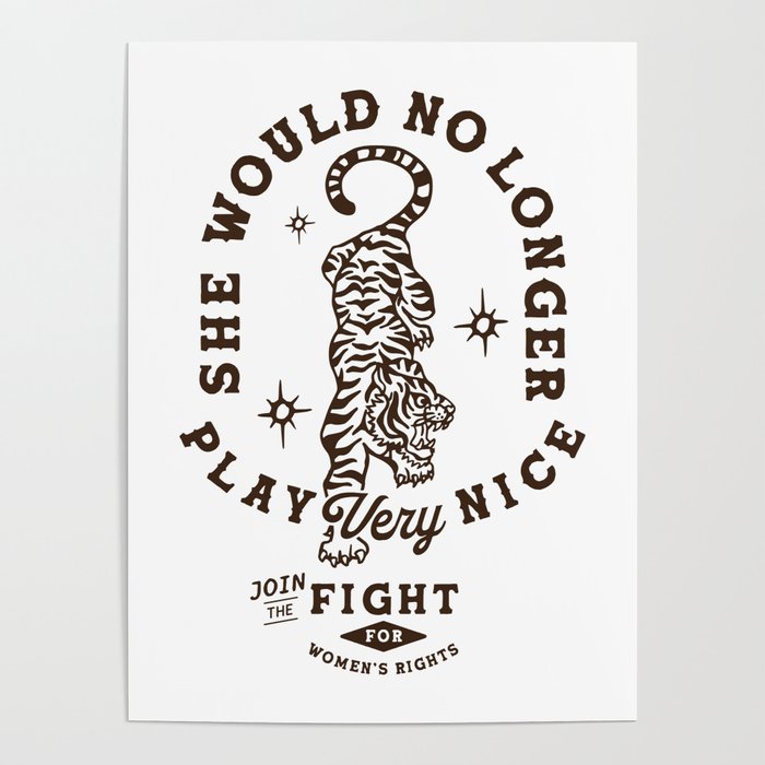 Feminist Women's Rights Quote Supporting Feminism Poster Gallery Image 4