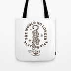 Feminist Women's Rights Quote Supporting Feminism Tote Bag Gallery Image 1