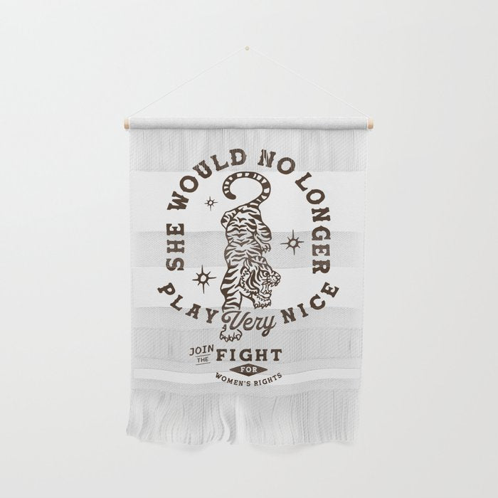 Feminist Women's Rights Quote Supporting Feminism Wall Hanging Gallery Image 1