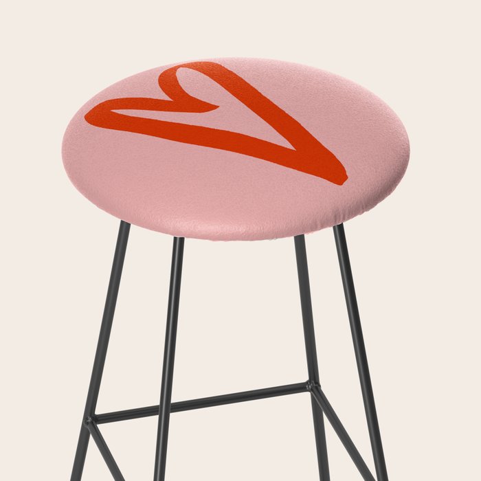 Heart Doodle Big 1 Stool Gallery Image 2