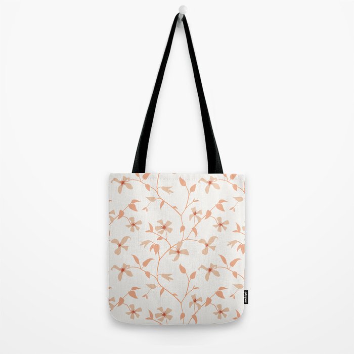 Floral Clematis Vine Tote Bag Gallery Image 2