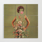 I bloomed sweetie Wood Wall Art Gallery Image 1