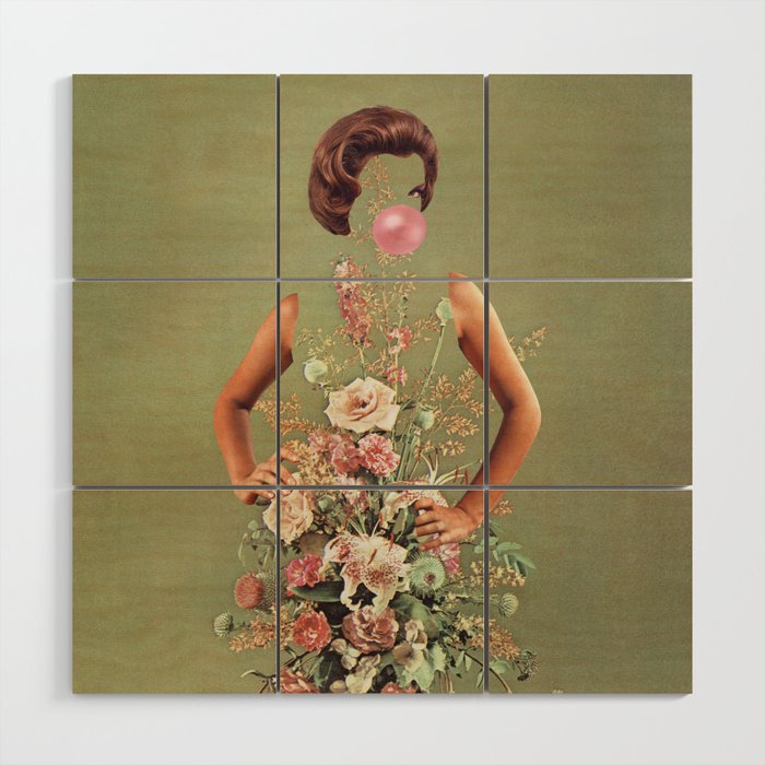 I bloomed sweetie Wood Wall Art Gallery Image 1