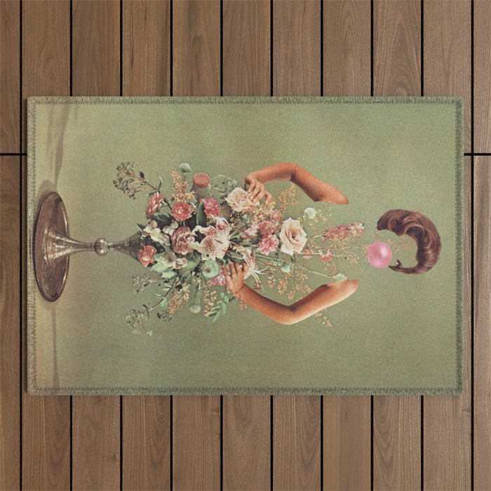 I bloomed sweetie Outdoor Rug Gallery Image 1