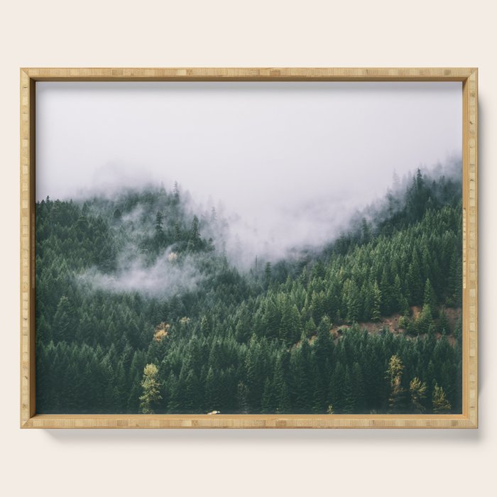 Forest Fog VIII Serving Tray Gallery Image 1