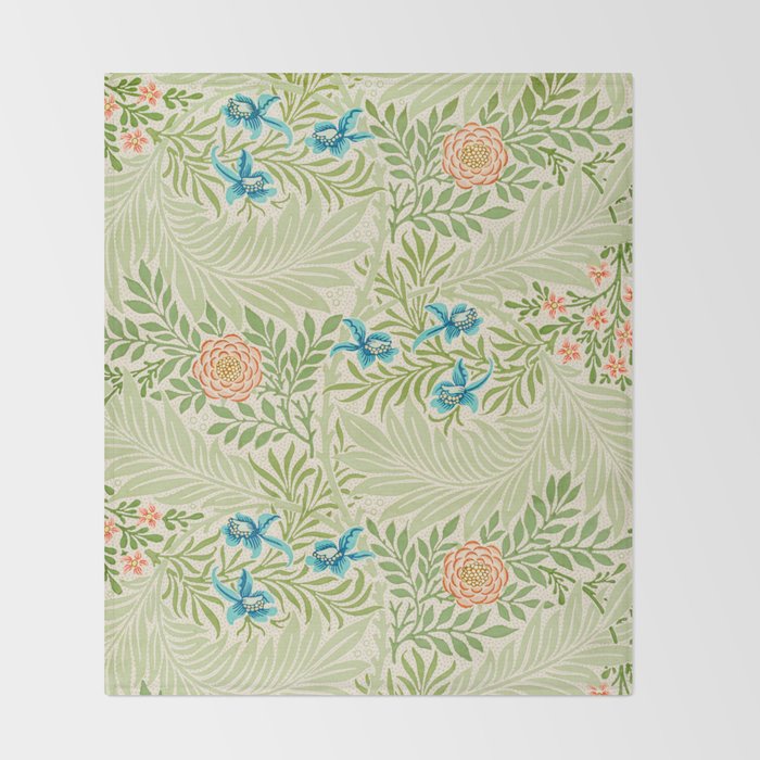 Larkspur by William Morris Throw Blanket Gallery Image 2