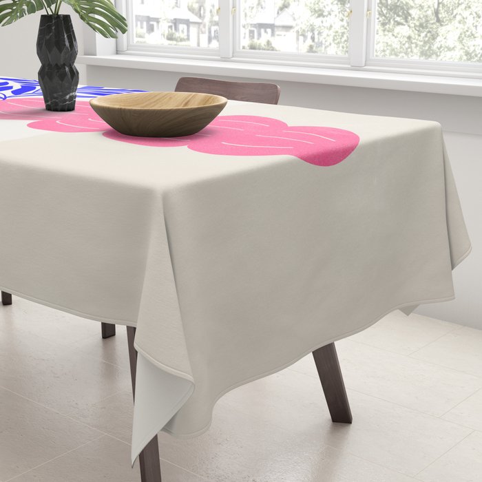 Ruby Pink Vase & Electric Leaves: Vases & Stuff 01 Tablecloth Gallery Image 3